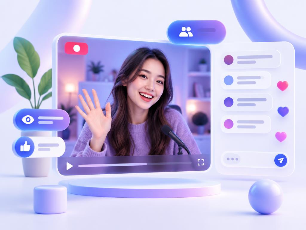 라이브 방송 실시간 채팅 지원